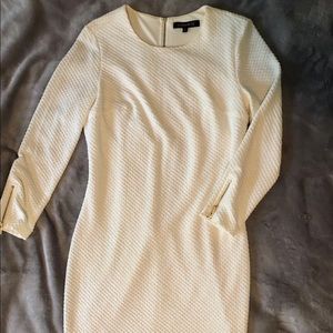 fitted white body con holiday dress Dynamite